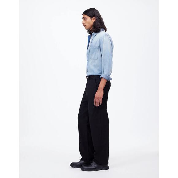 NWT Madewell The Utility Pant in Canvas In Black Size 36x32 - Picture 2 of 10